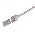 Clipped cable connection (max. 5A) for 2-pole IP68 LED strips (with 1.2cm width and pitch >0.8cm)