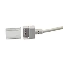 Clipped cable connection (max. 5A) for 4-pole IP68 LED strips (with 1.2cm width and pitch >0.8cm)