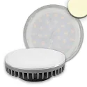 LED lamp 30SMD, 230V, GX53, 6W 3000K 500lm 120°, warm white, not dimmable, frosted