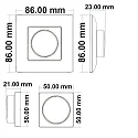 ISOLED Sys-Pro, recessed poti-remote, 1 zone, with battery, white, Single Color dimming