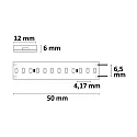 ISOLED LED CRI9G Linear 48V-Flex strip, 8W, IP68, green, 500cm