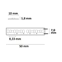ISOLED LED CRI919 / 940 MiniAMP Flex strip, 24V, 15W, dynamic white, both sided cable with male plug, 500cm