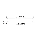 ISOLED Linear LED luminaire with HF motion sensor, IP65 IK08, shockproof, 130cm, 36W 4000K 3760lm 180°