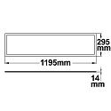 ISOLED pendant luminaire OFFICE UP+DOWN 20+20W up / down, square, DALI controllable, UGR < 19 IP20, white dimmable