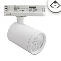 3-phase spot FOCUS FIX 38° swivelling, rotatable, switchable IP20, white 