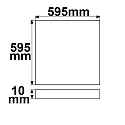 ISOLED LED panel BACKLIGHT LINE 600 for VDU workstation, current constant, switchable, 36W 3800lm 4000K 120° 120° CRI 90-100