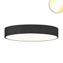 wall and ceiling luminaire DN800 round, CCT Switch IP20, black dimmable