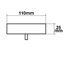 canopy INFINITY ROUND BLACK 5 5-fold, round, without lamp socket