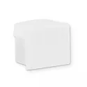 end cap EC81W without cable hole, white