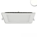 downlight square, flat, glare-reduced IP42, white dimmable