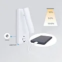 reading lamp LED USB A+C 3-STEP with switch, adjustable, with USB charging function IP42, white dimmable