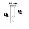 reading lamp LED USB A+C 3-STEP with switch, adjustable, with USB charging function IP42, white dimmable