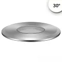 floor recessed luminaire ROUND Ø 55MM 30° rigid, passable, excl. LED driver IP67, silver 