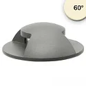 floor recessed luminaire 2SIDE 60MM 60° 2-fold, round IP67, grey, black 
