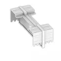 connector mechanical, with cable hole, pendulum version, white