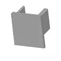 end cap EC220 UP10, silver