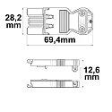 ISOLED connector plug WIELAND MALE GST18I3S B1 ZR1 3-pole