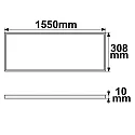 ISOLED LED panel PROFESSIONAL LINE UGR<19 8H - 155 X 30.8CM - 1-10V 2-pole, UGR < 19, dimmable 36W 1550lm 4000K CRI 80-89