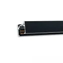 surface-mounted track TRACK48 SURFACE FLAT flat, 4-pole, magnetic mounting, black