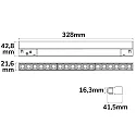 ISOLED track spot GRID LINE+ 32CM - TRACK48 rigid, switchable, magnetic mounting IP20, black 
