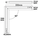 ISOLED track spot CORNER 90° VERTICAL - TRACK48 rigid, switchable, magnetic mounting IP20, black 