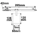 ISOLED 3-phase spot 42W - 20°-70° (DALI) rigid, DALI controllable, focusable IP20, dimmable