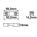 ISOLED plug-in connector 0.5-2.5MM², MAX. 250V/10A 2-pole, wired through