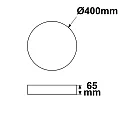 ceiling luminaire COLOR SWITCH ROUND - Ø 40CM CCT Switch, UGR < 19, multipower IP40, black dimmable
