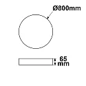 ceiling luminaire COLOR SWITCH ROUND - Ø 80CM CCT Switch, UGR < 19, multipower IP40, black dimmable