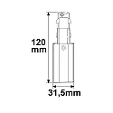 ISOLED feeder SURFACE (DALI) - SIDE FEED DALI controllable, protective earth right