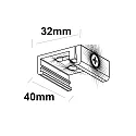 ISOLED 3-phase track ceiling clamp SURFACE (DALI) mechanical