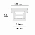 ISOLED fully siliconised LED strip NEONPRO RGB CUSTOM B13H10 - FOR TILE-PROFILE 4-pole, RGB white