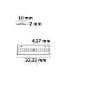 ISOLED LED Strip HEQ SKYBLUE 22W 2-pole