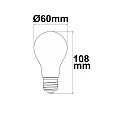 ISOLED LED lamp pear A60 CL - EFFICIENCY 215LM/W switchable A60 clear E27 4W 108-840lm 3000K 360° CRI 90-100