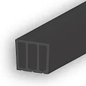 support profile CONRETE INLAY (DIVE24), black