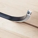 accessories profile cover FLEX-COVER10 TWIST+BEND, opal, black 2000cm