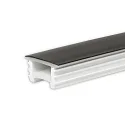 accessories profile cover FLEX-COVER16 TWIST+BEND, opal, black 2000cm