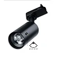 ISOLED 3-phase spot SELECT 18-50° PHASE CCT Switch, UGR < 19, multipower, focusable, cardanic swivelling IP20, black dimmable