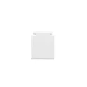 ISOLED end cap TRACK48 FLAT H25 2 pcs., with cover, white