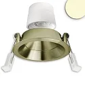 recessed spotlight BACK68 swivelling IP20, brass dimmable