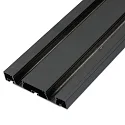 curtain rail CURTAIN 10 DOUBLE 1-fold, black