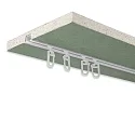 ISOLED curtain rail, opal