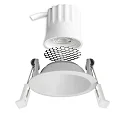 recessed spotlight BACK45 round, set back IP20, white dimmable