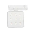 ISOLED 3-phase spot MATRIX ON-OFF square, UGR < 19, switchable, with lens optics, cardanic swivelling IP20, white 