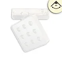 3-phase spot MATRIX ON-OFF square, UGR < 19, switchable, with lens optics, cardanic swivelling IP20, white 