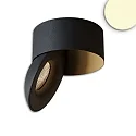 surface luminaire SPHERE IP54, black dimmable