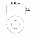 ISOLED surface luminaire SPHERE IP54, black dimmable