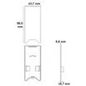 ISOLED end cap EC 120 HALON 2 pcs., with cover, black