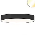 ceiling luminaire DN1000 PHASE CCT Switch, multipower IP44, black dimmable