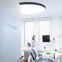 ceiling luminaire DN1000 PHASE CCT Switch, multipower IP44, black dimmable